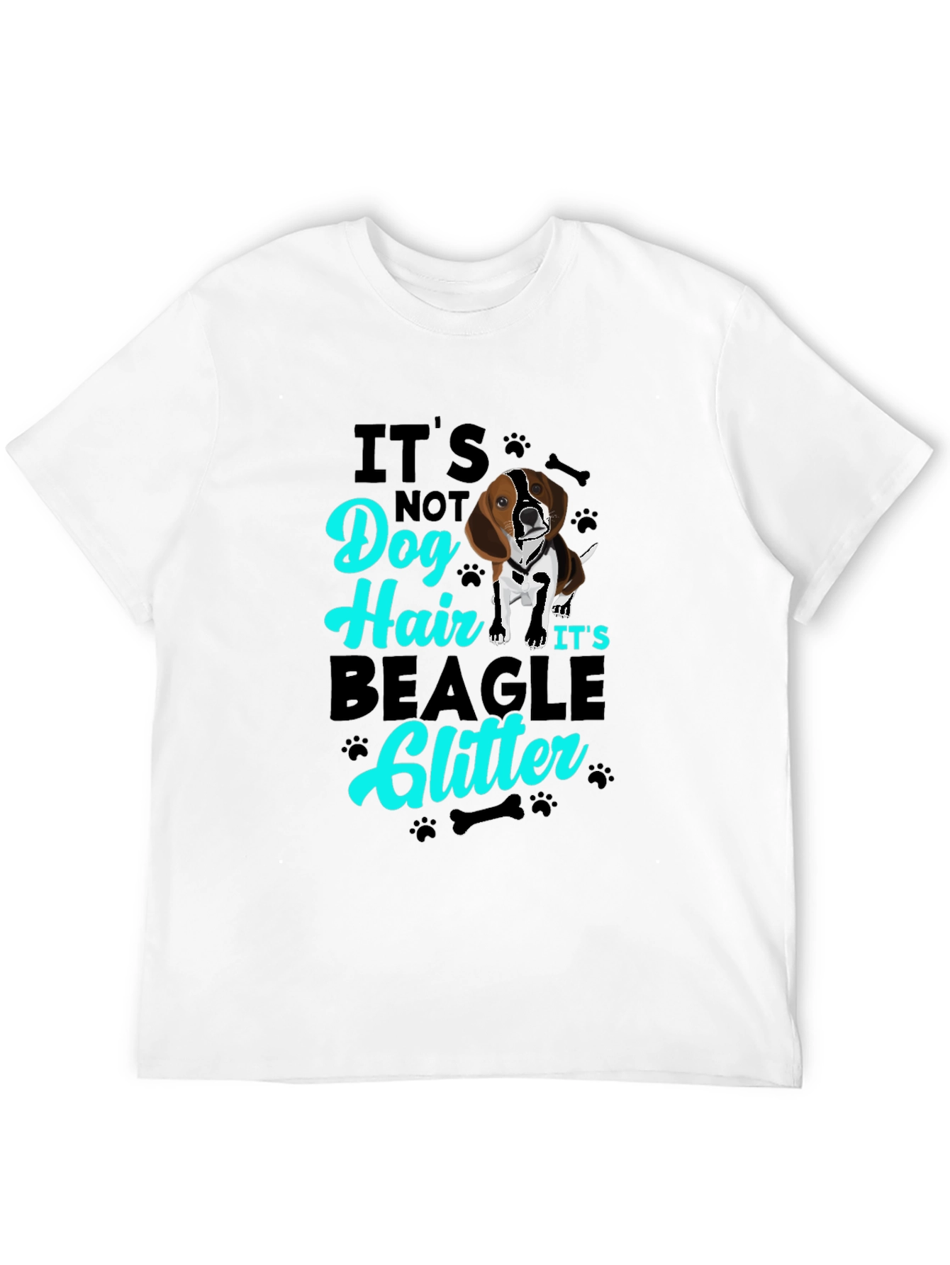 Beagle Glitter T-Shirt - Dog Lover Tee