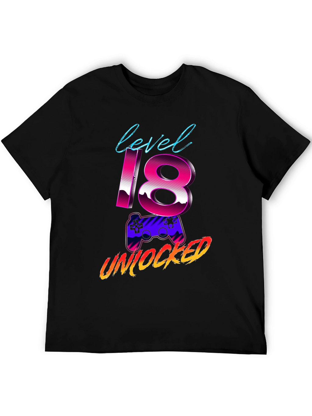 Level 18 Unlocked Gaming Birthday T-Shirt