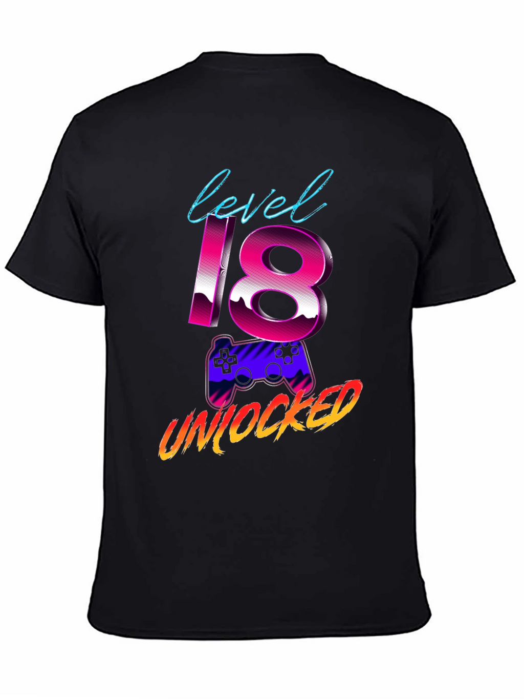 Level 18 Unlocked Gaming Birthday T-Shirt