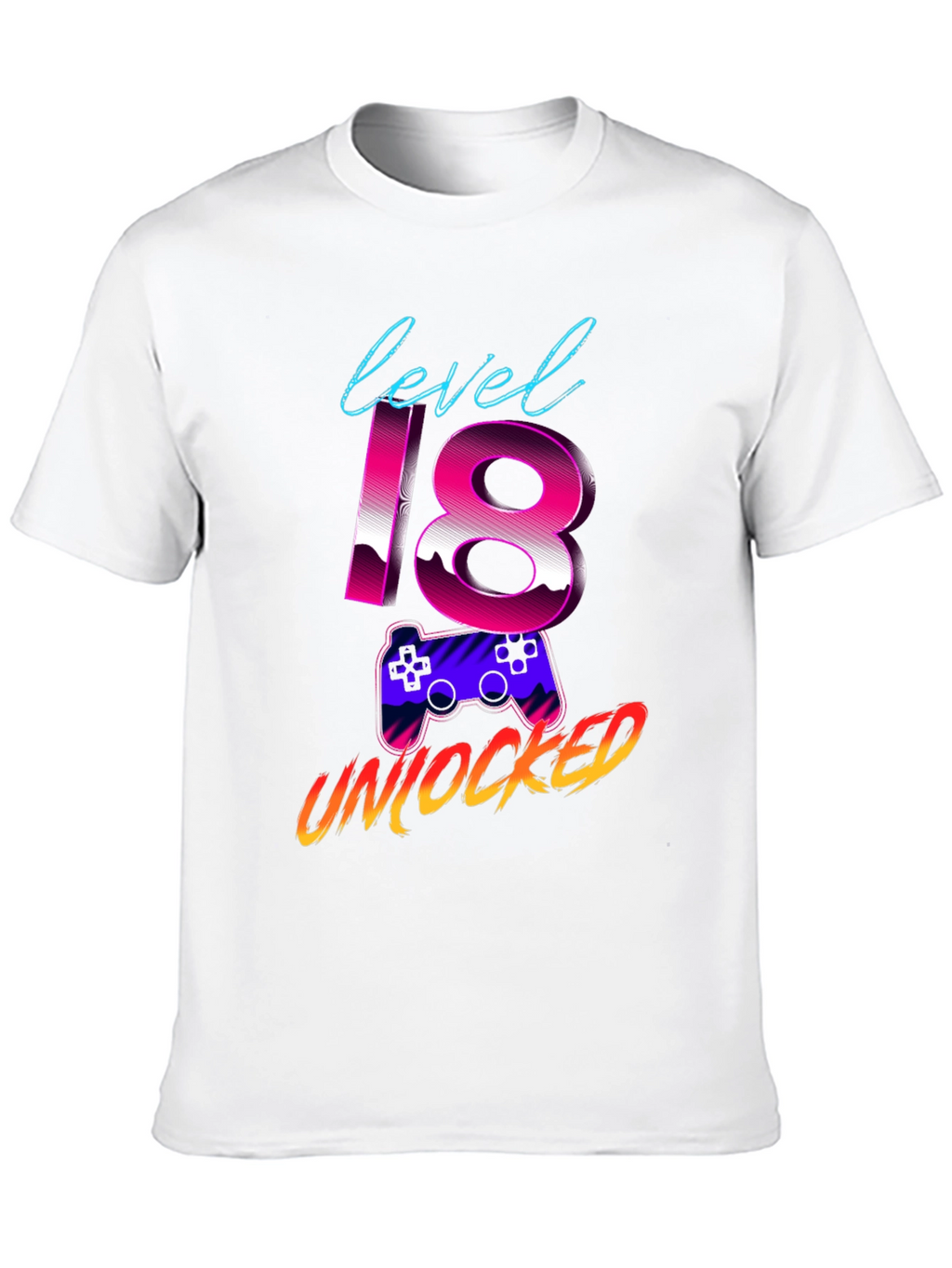 Level 18 Unlocked Gaming Birthday T-Shirt