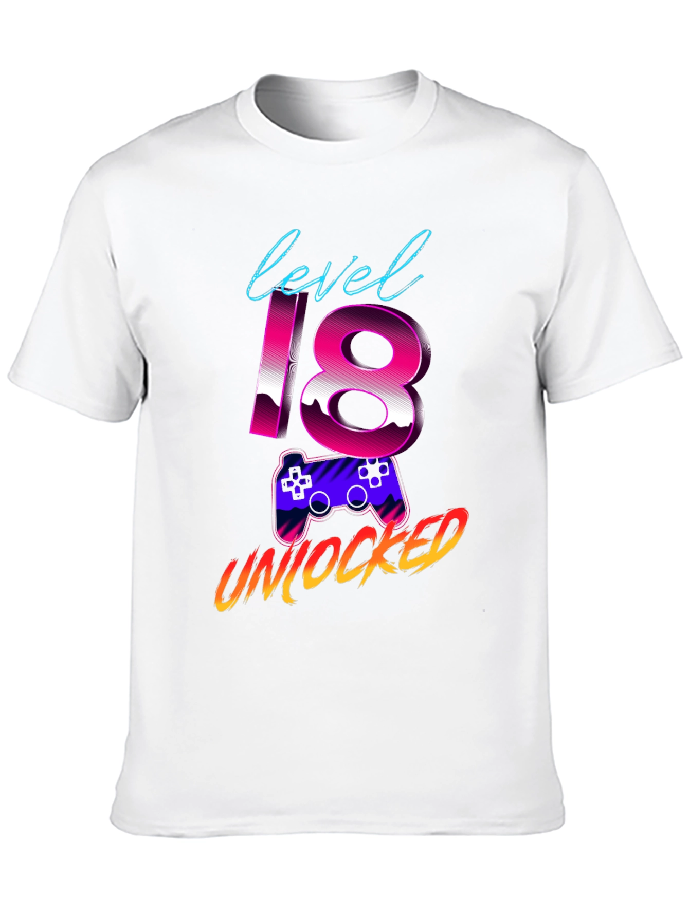 Level 18 Unlocked Gaming Birthday T-Shirt