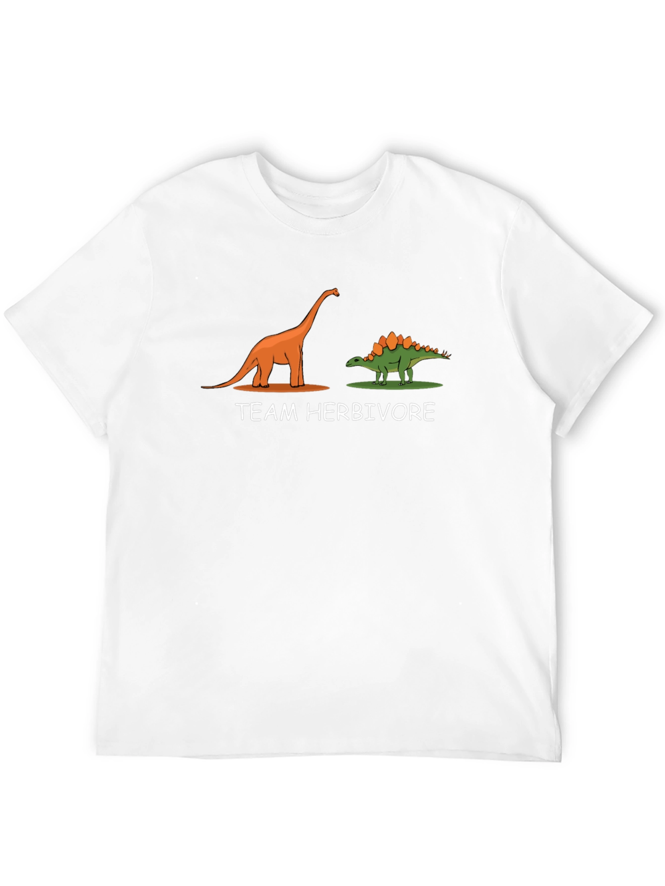 Team Herbivore Black T-Shirt - Dinosaur Graphic Tee