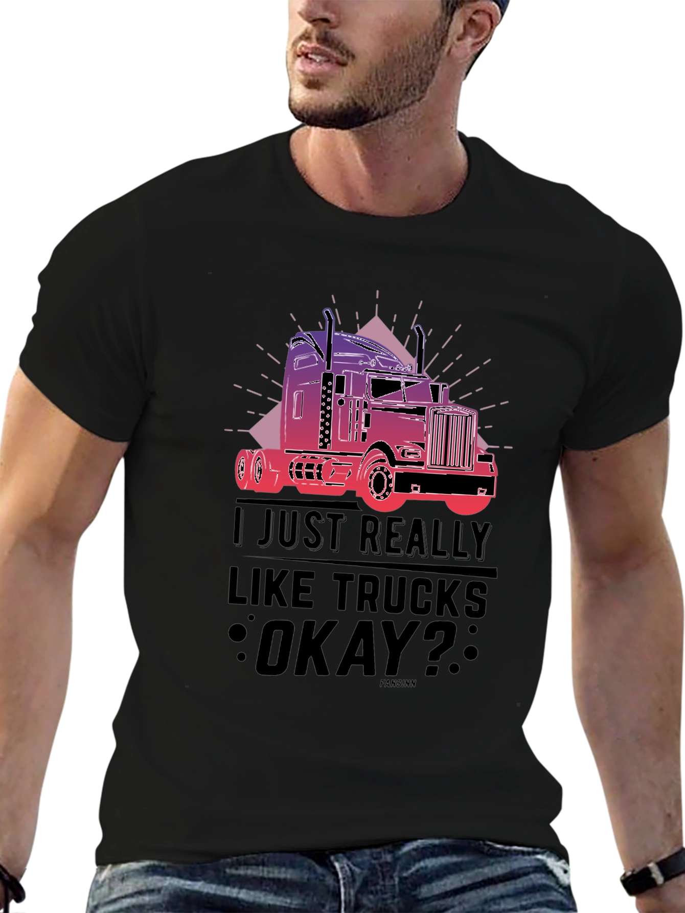 Truck Lover T-Shirt - I Just Really Like Trucks