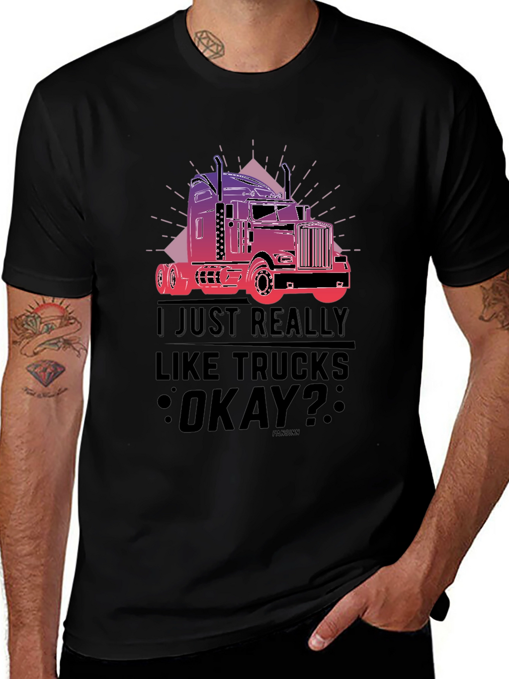 Truck Lover T-Shirt - I Just Really Like Trucks