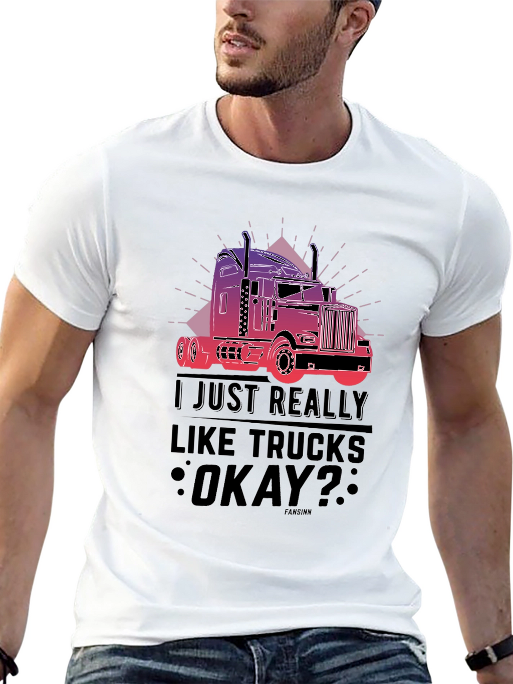 Truck Lover T-Shirt - I Just Really Like Trucks