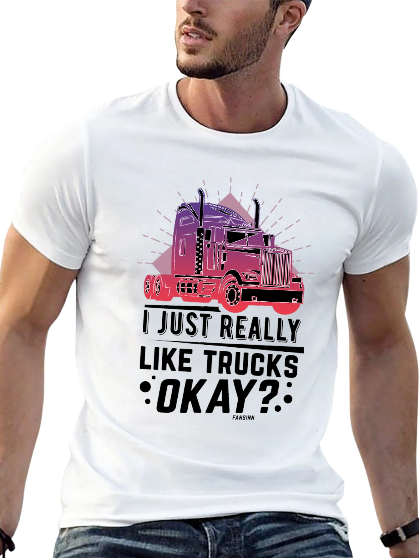 Truck Lover T-Shirt - I Just Really Like Trucks