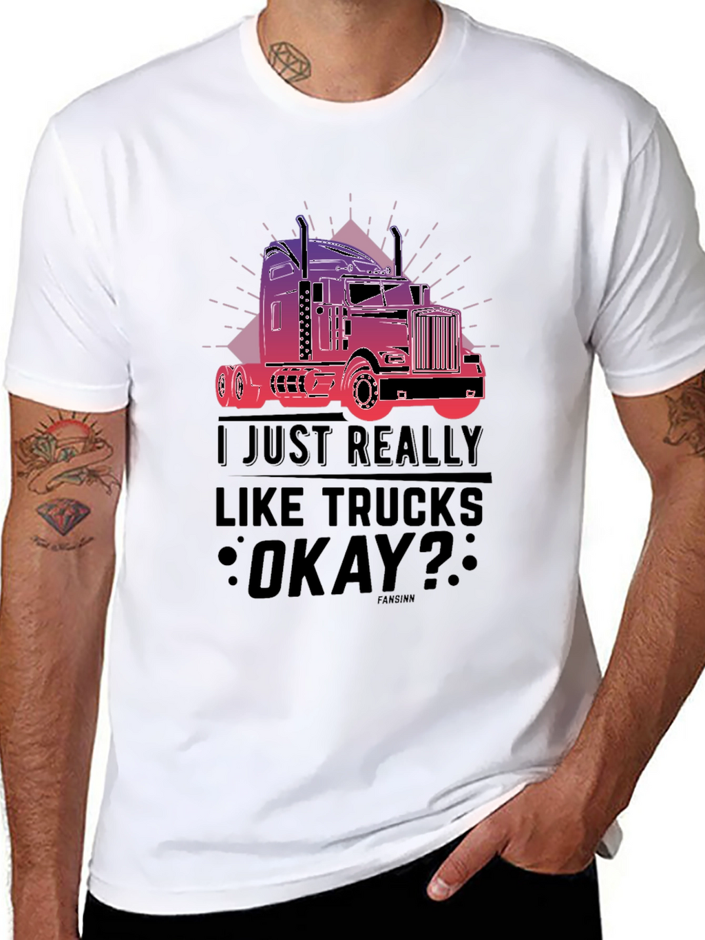 Truck Lover T-Shirt - I Just Really Like Trucks