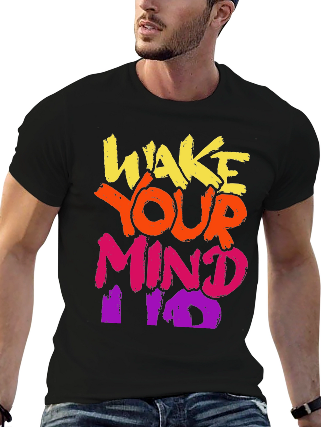 Wake Your Mind T-Shirt - Bold Graphic Tee