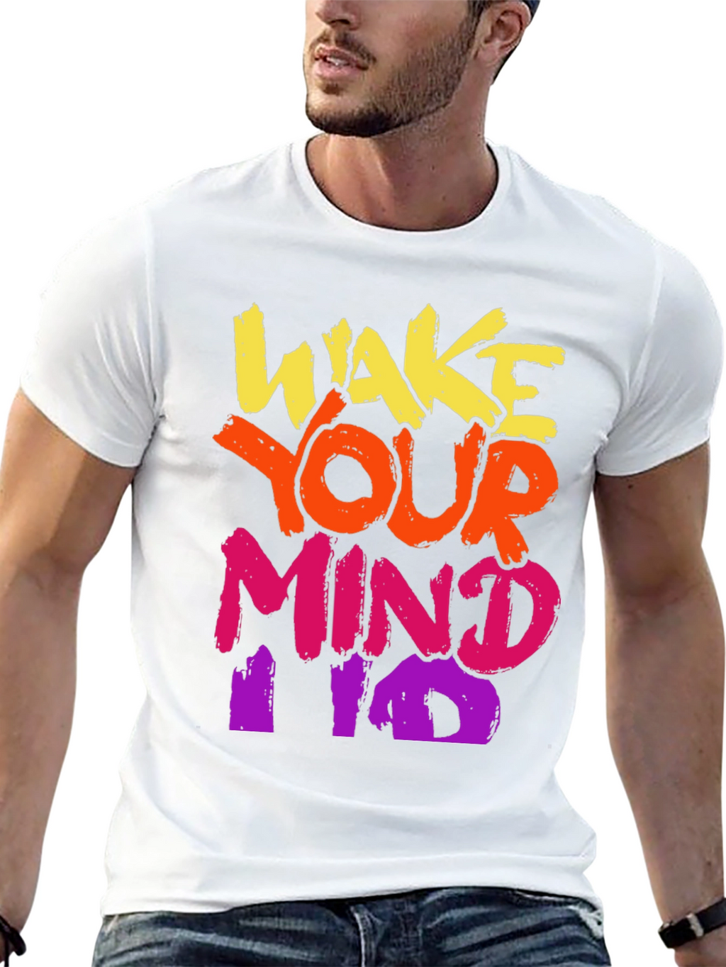 Wake Your Mind T-Shirt - Bold Graphic Tee