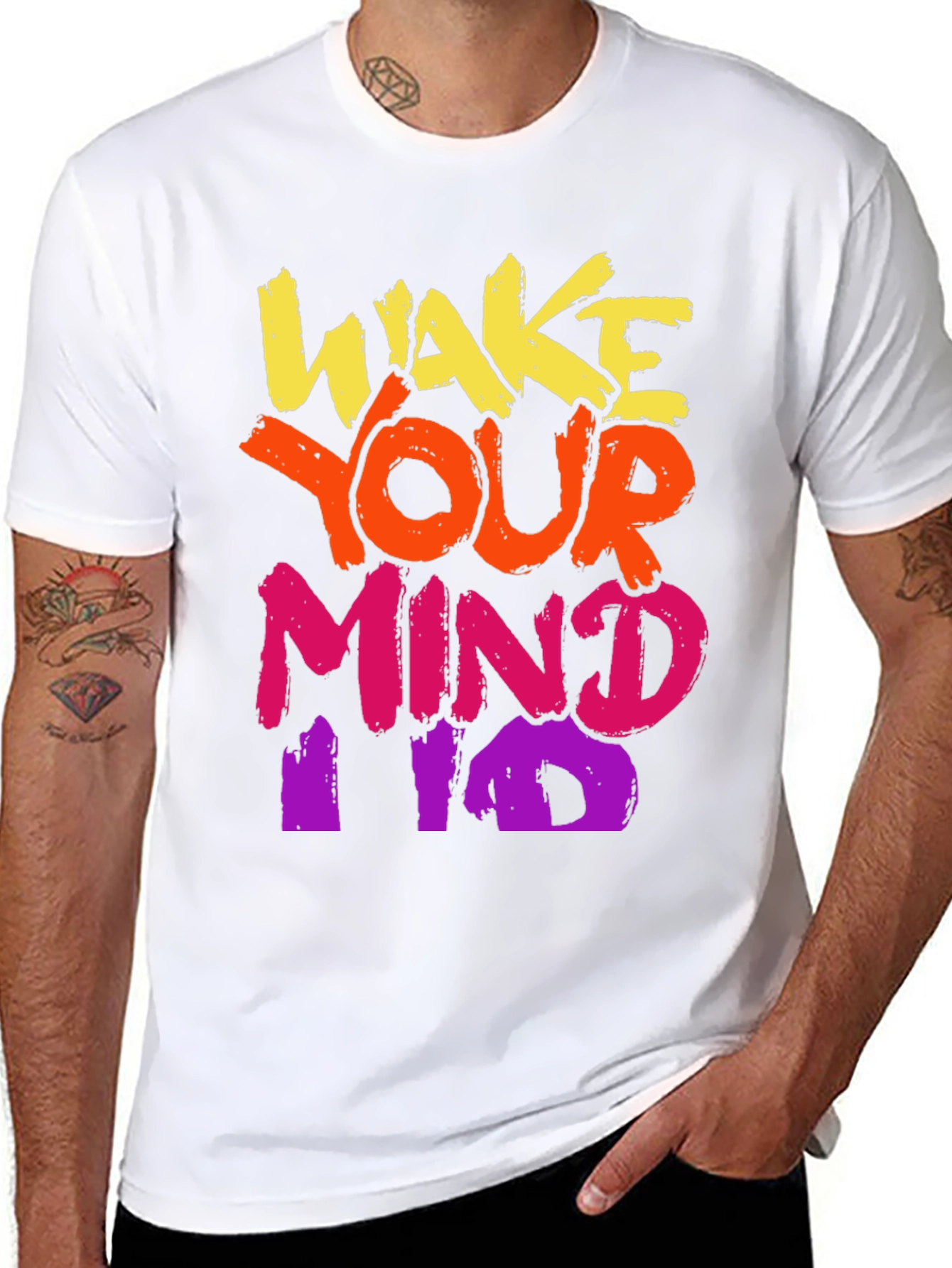 Wake Your Mind T-Shirt - Bold Graphic Tee