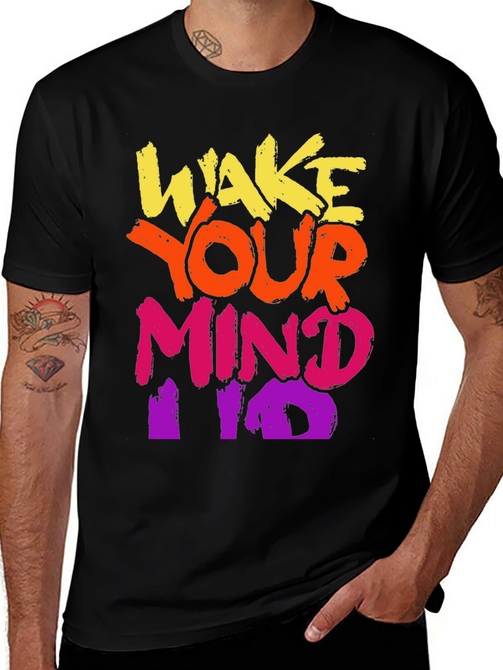 Wake Your Mind T-Shirt - Bold Graphic Tee