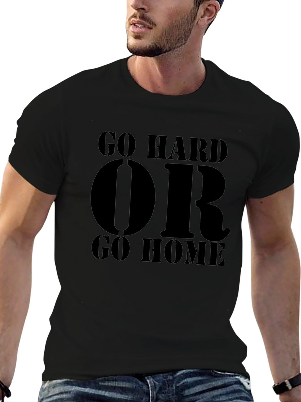 Go Hard or Go Home Graphic Tee