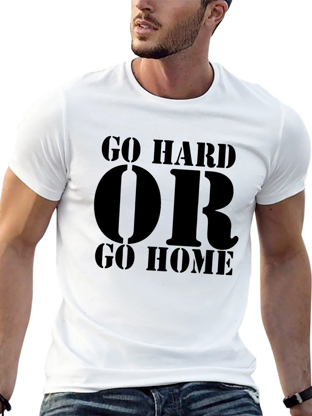 Go Hard or Go Home Graphic Tee