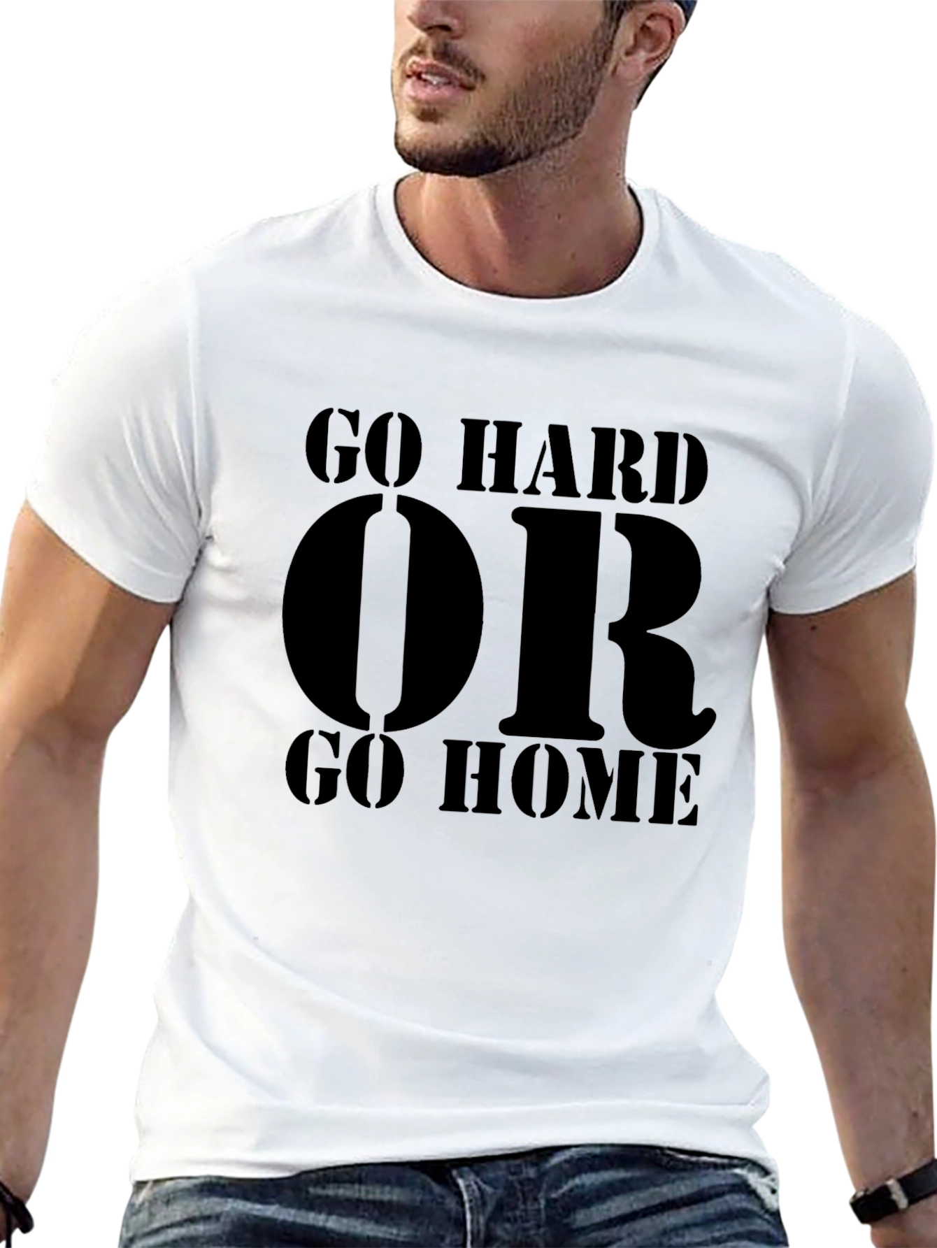 Go Hard or Go Home Graphic Tee