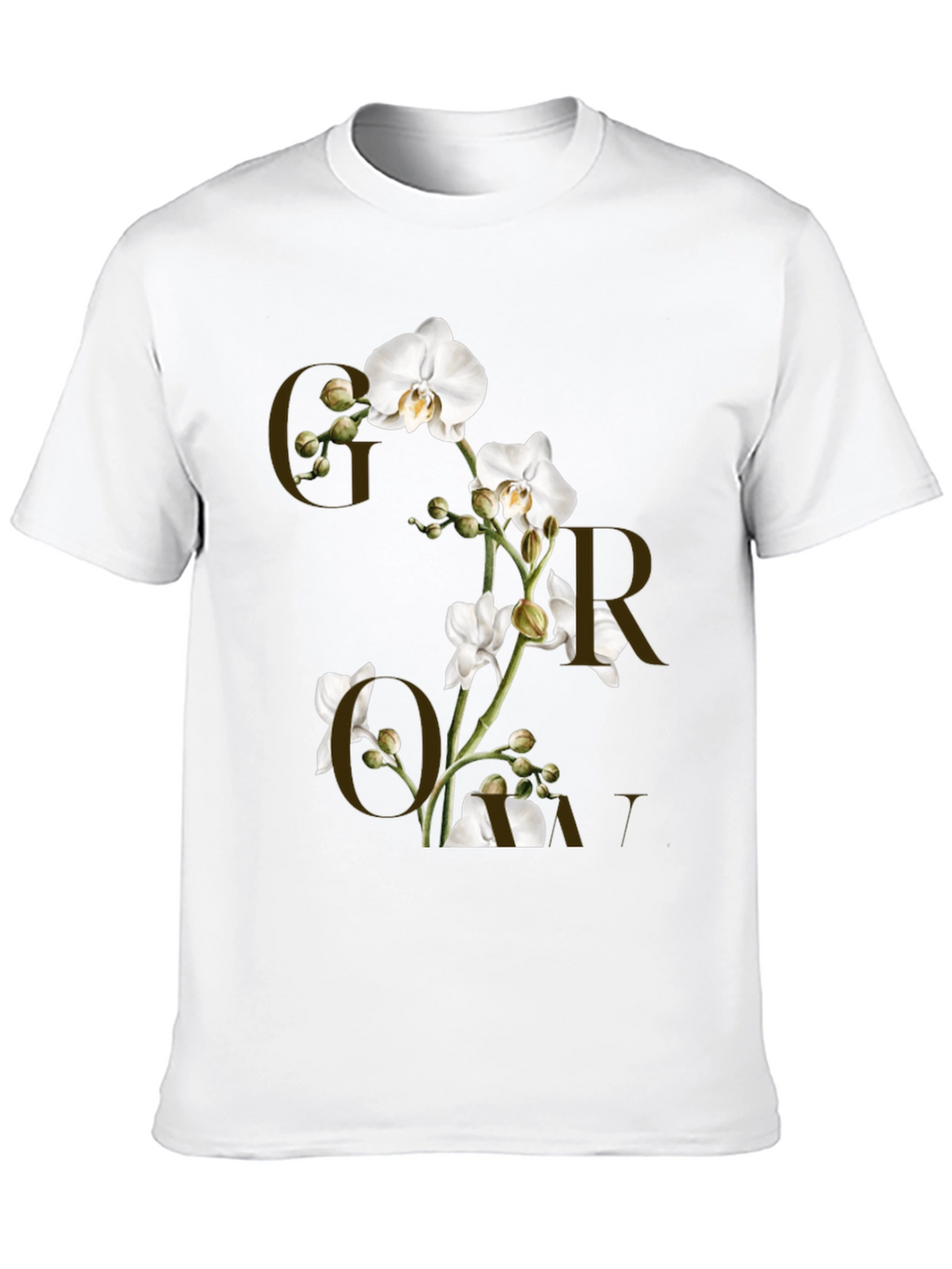 Floral Graphic Print Black T-Shirt