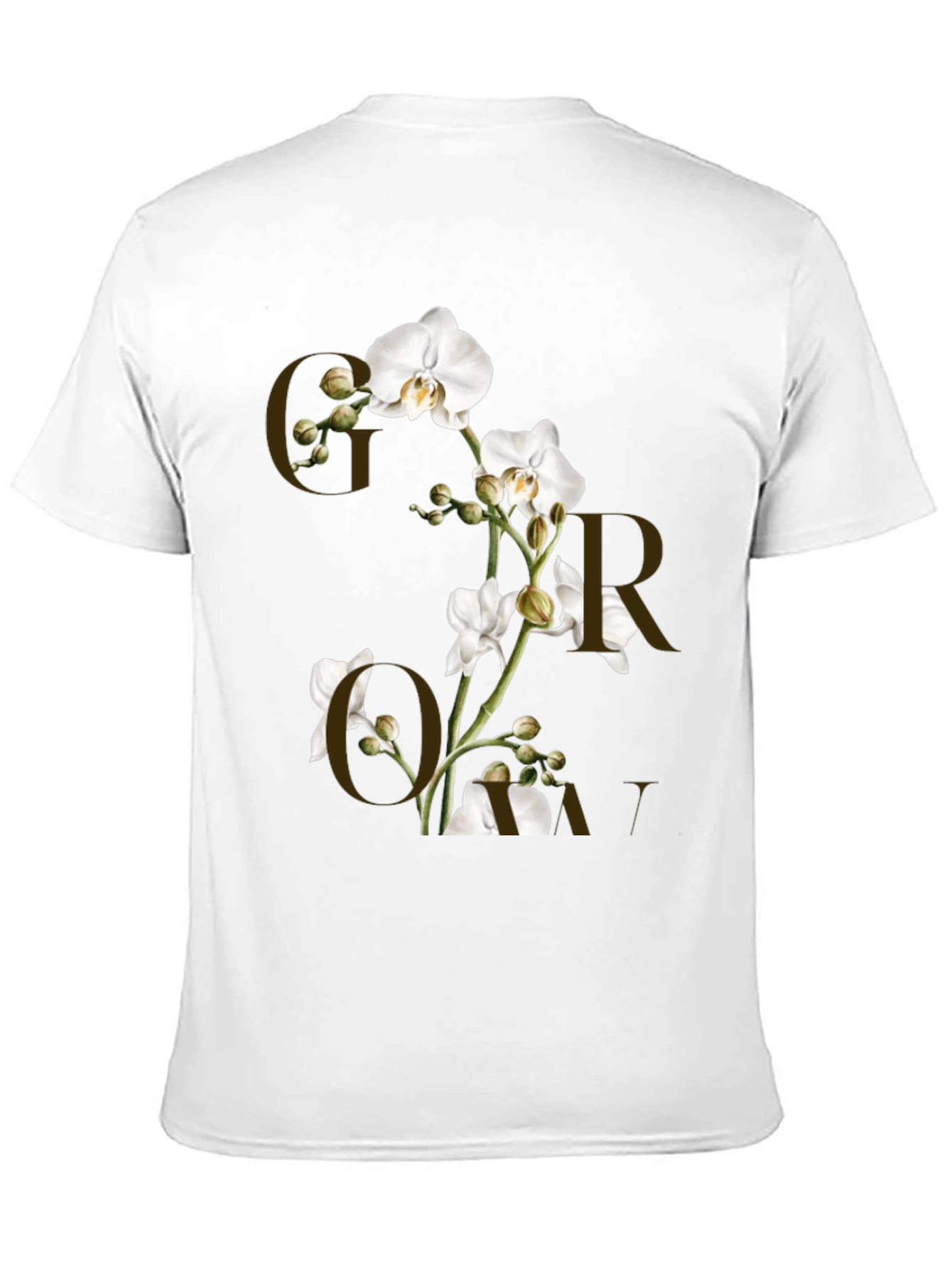 Floral Graphic Print Black T-Shirt