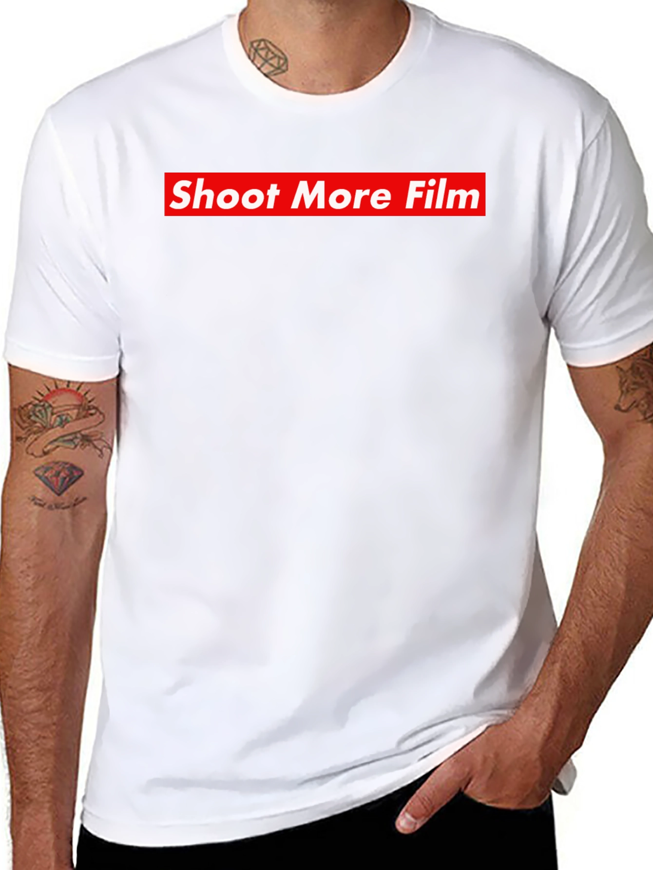 Shoot More Film Graphic T-Shirt - Trendy Streetwear