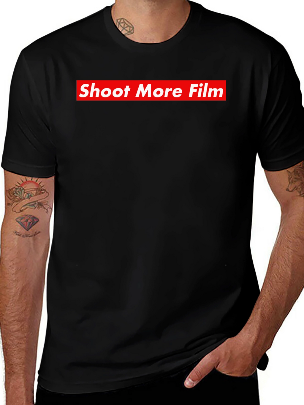 Shoot More Film Graphic T-Shirt - Trendy Streetwear