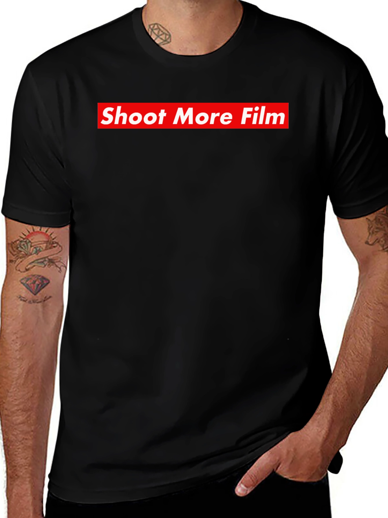 Shoot More Film Graphic T-Shirt - Trendy Streetwear