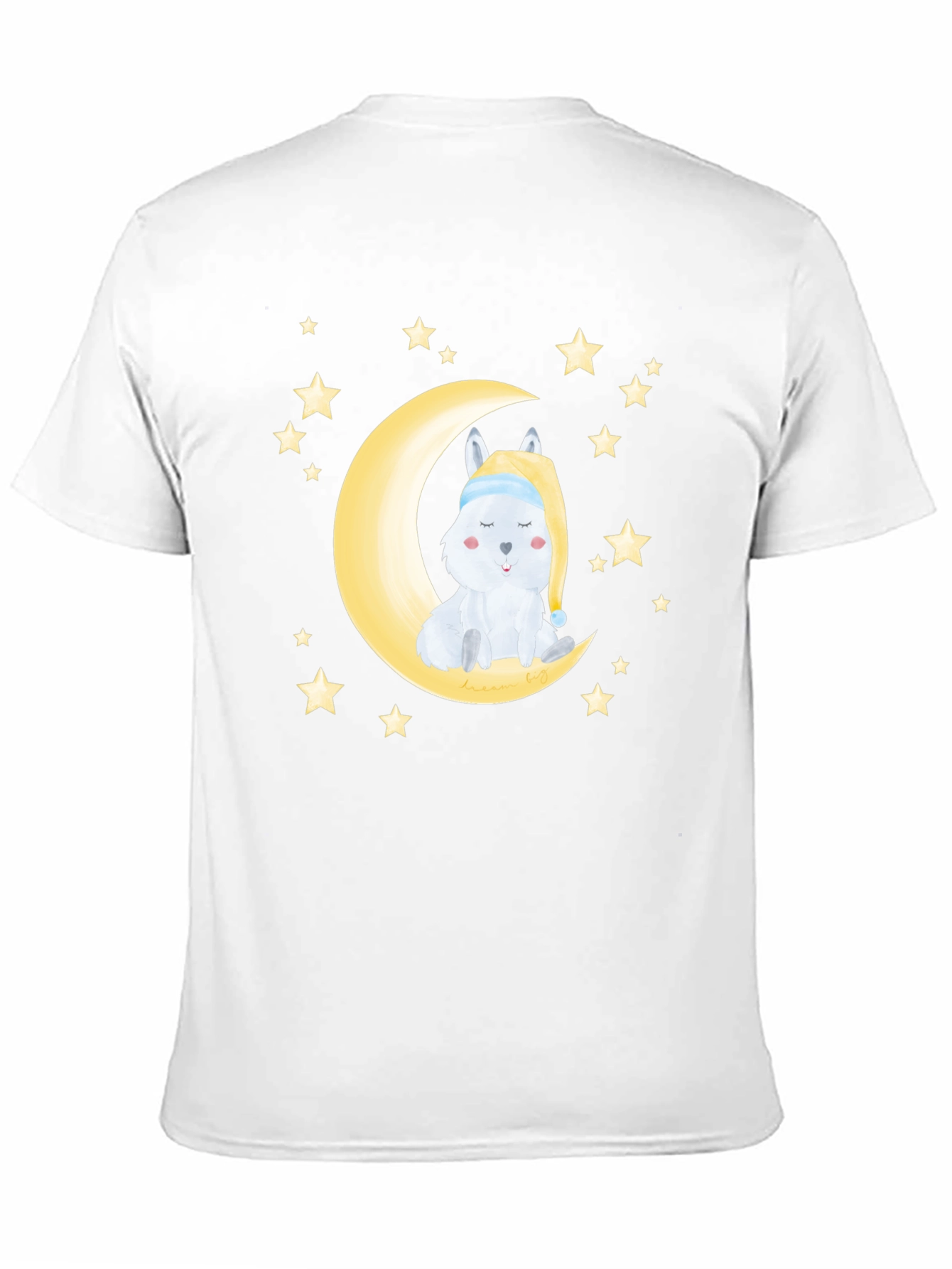 Cute Moon & Stars Sleeping Animal Graphic Tee