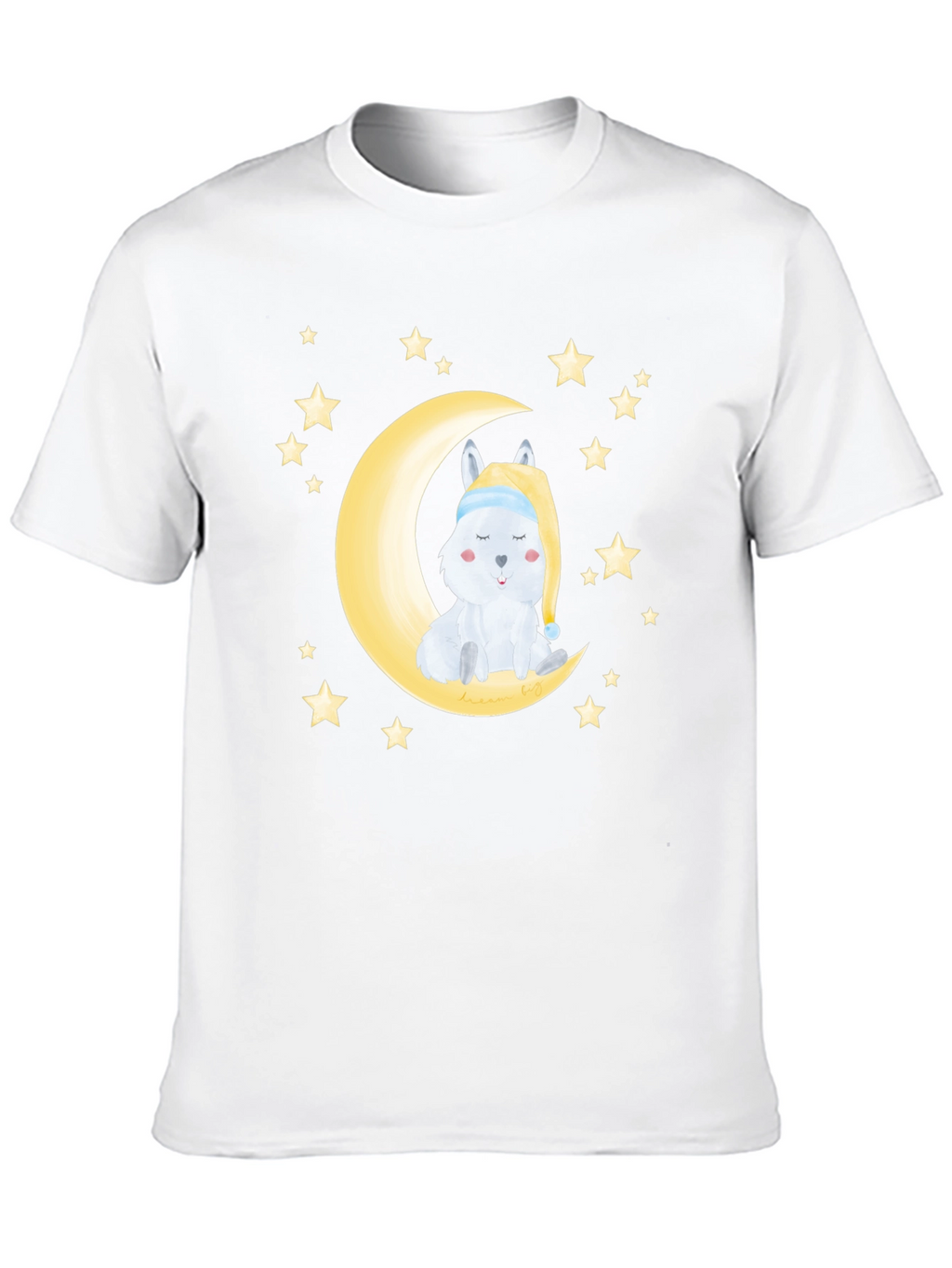 Cute Moon & Stars Sleeping Animal Graphic Tee