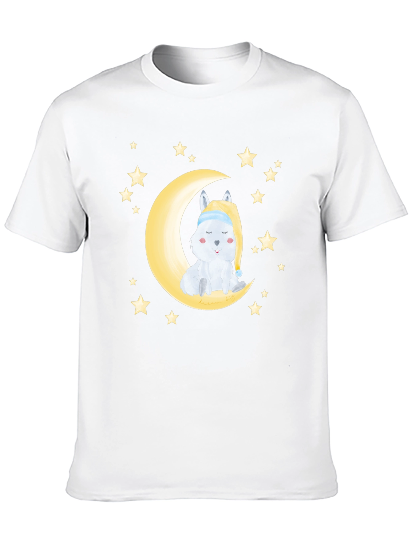 Cute Moon & Stars Sleeping Animal Graphic Tee