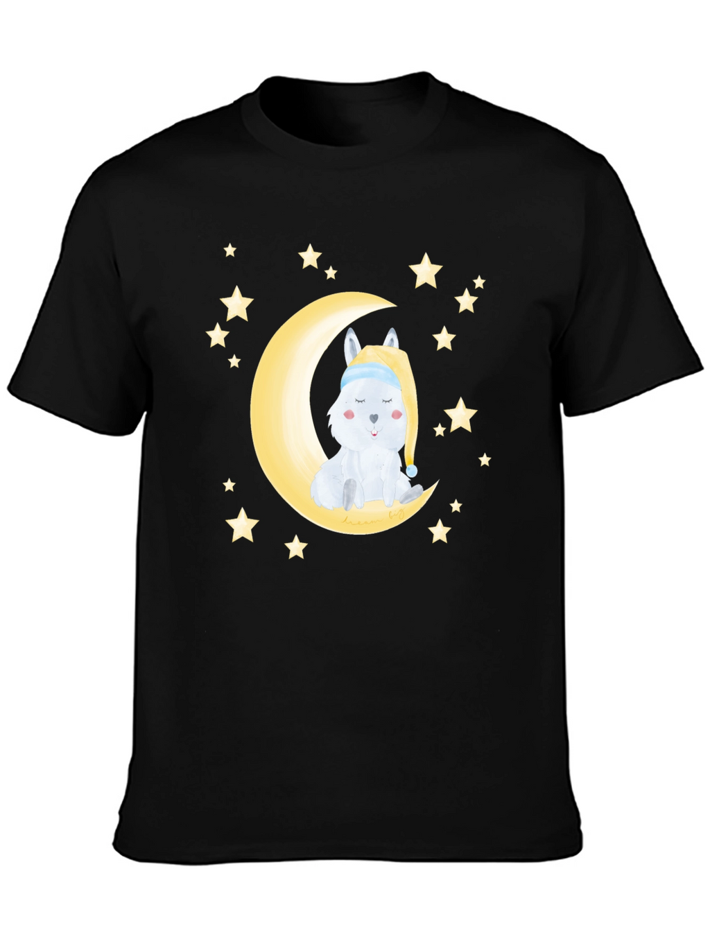 Cute Moon & Stars Sleeping Animal Graphic Tee