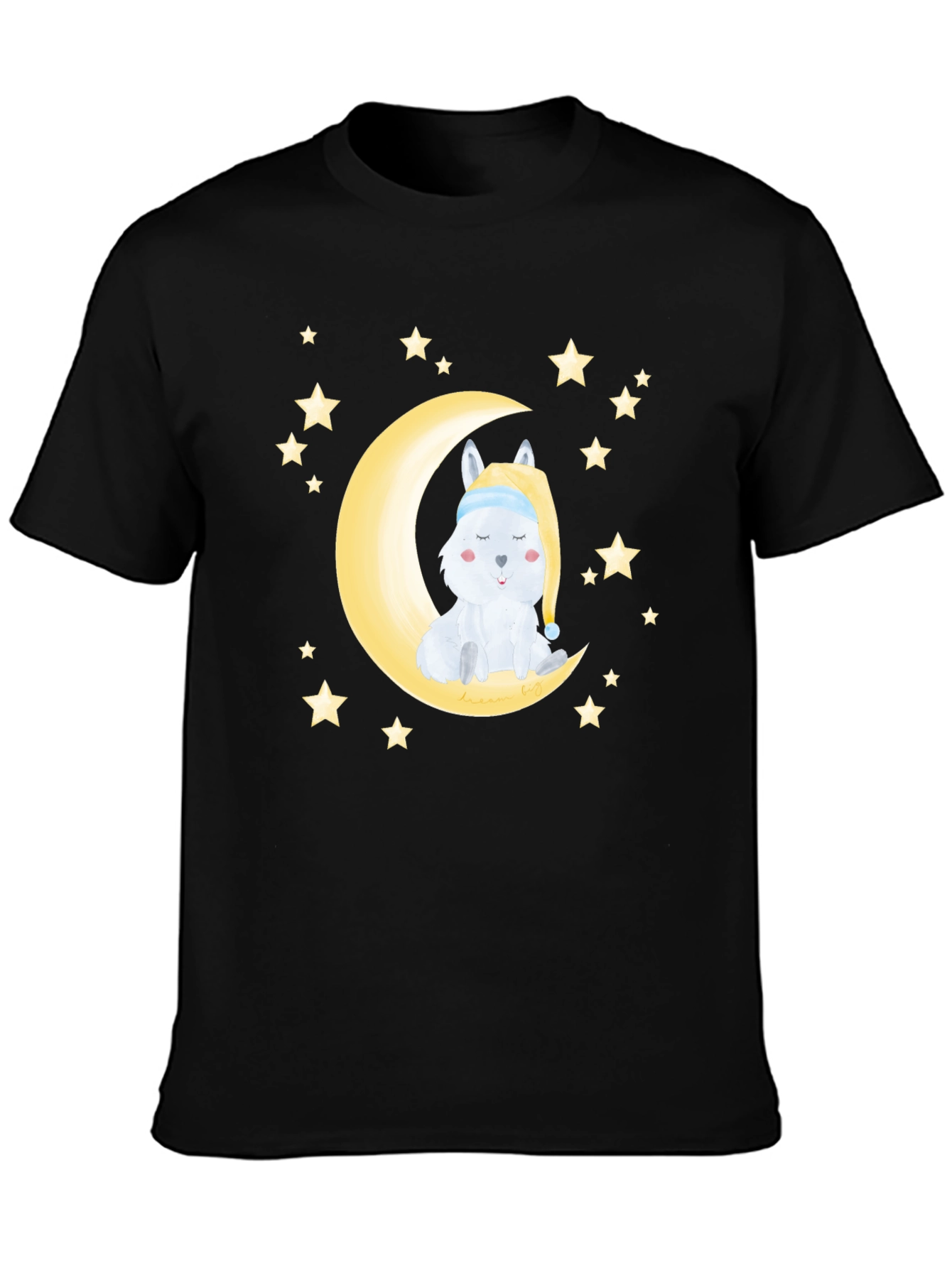 Cute Moon & Stars Sleeping Animal Graphic Tee
