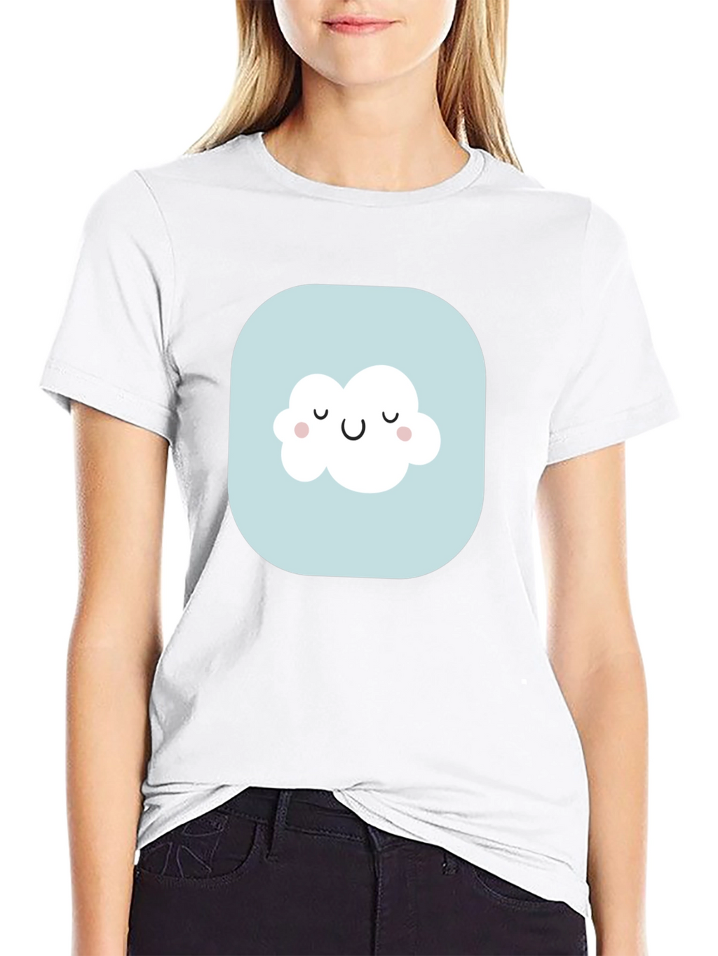 Cute Cloud Graphic Tee - Stylish Comfort