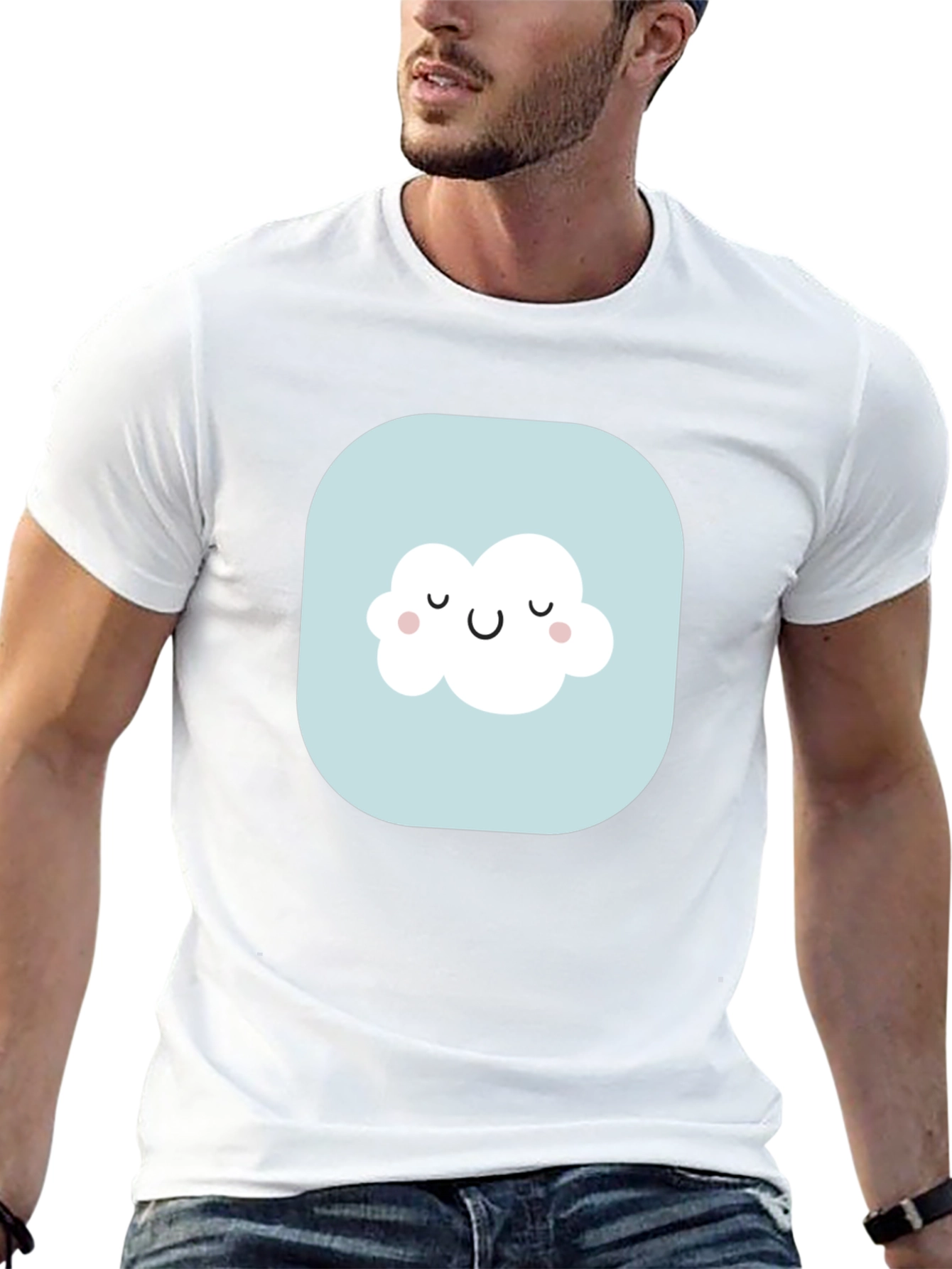 Cute Cloud Graphic Tee - Stylish Comfort