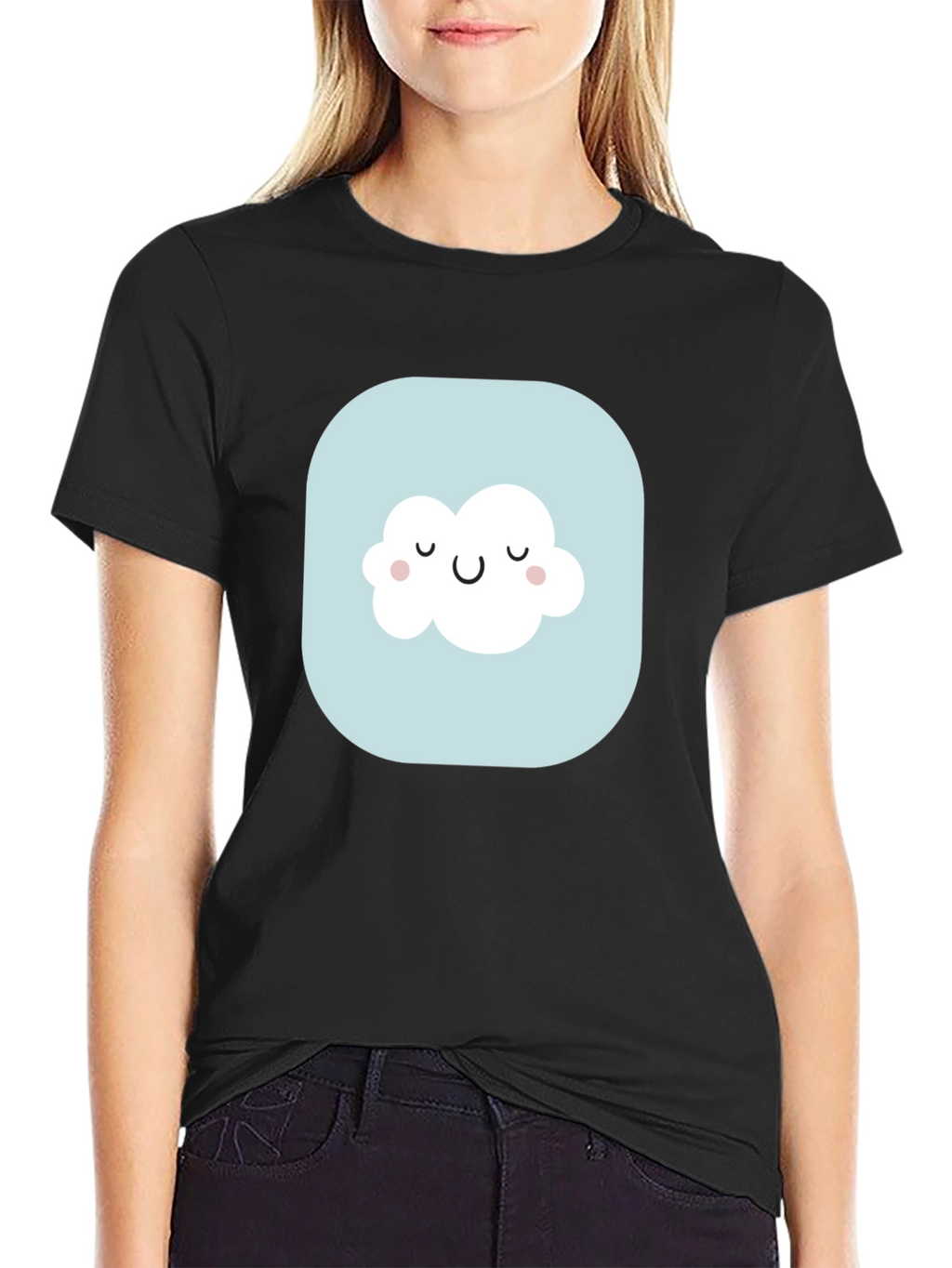 Cute Cloud Graphic Tee - Stylish Comfort