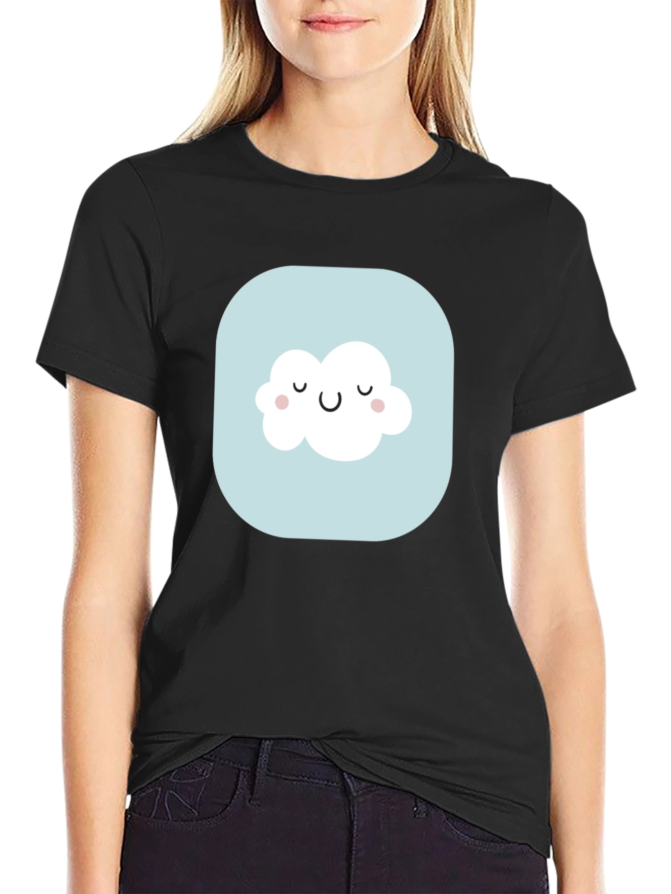 Cute Cloud Graphic Tee - Stylish Comfort