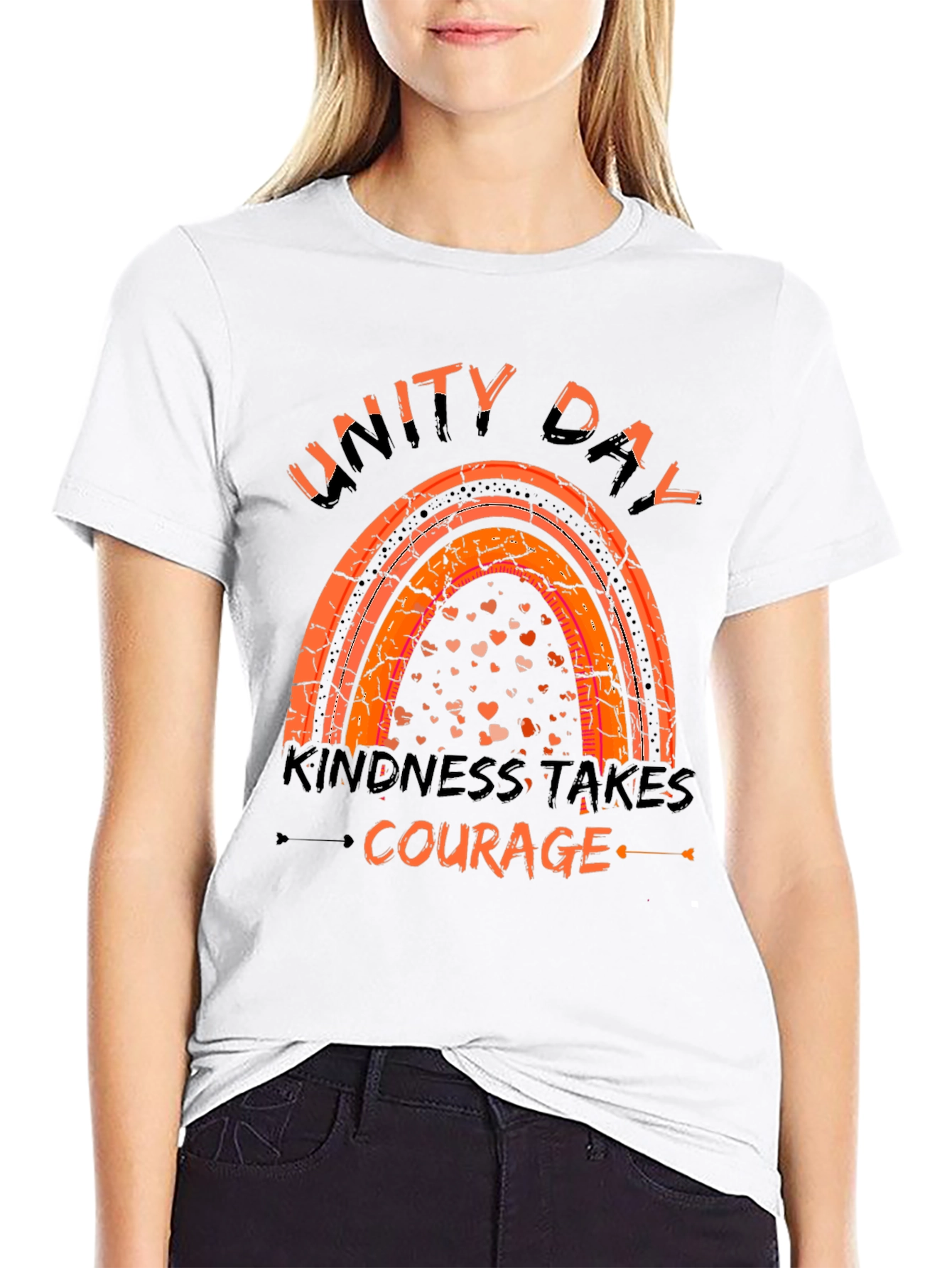 Unity Day Kindness Takes Courage Graphic T-Shirt