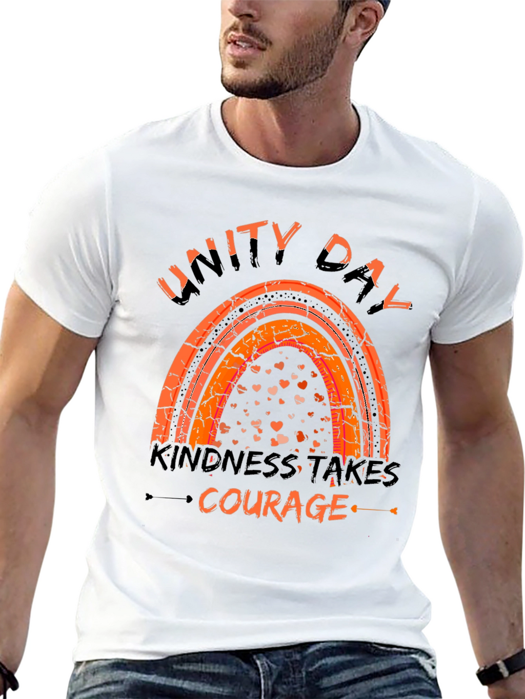 Unity Day Kindness Takes Courage Graphic T-Shirt