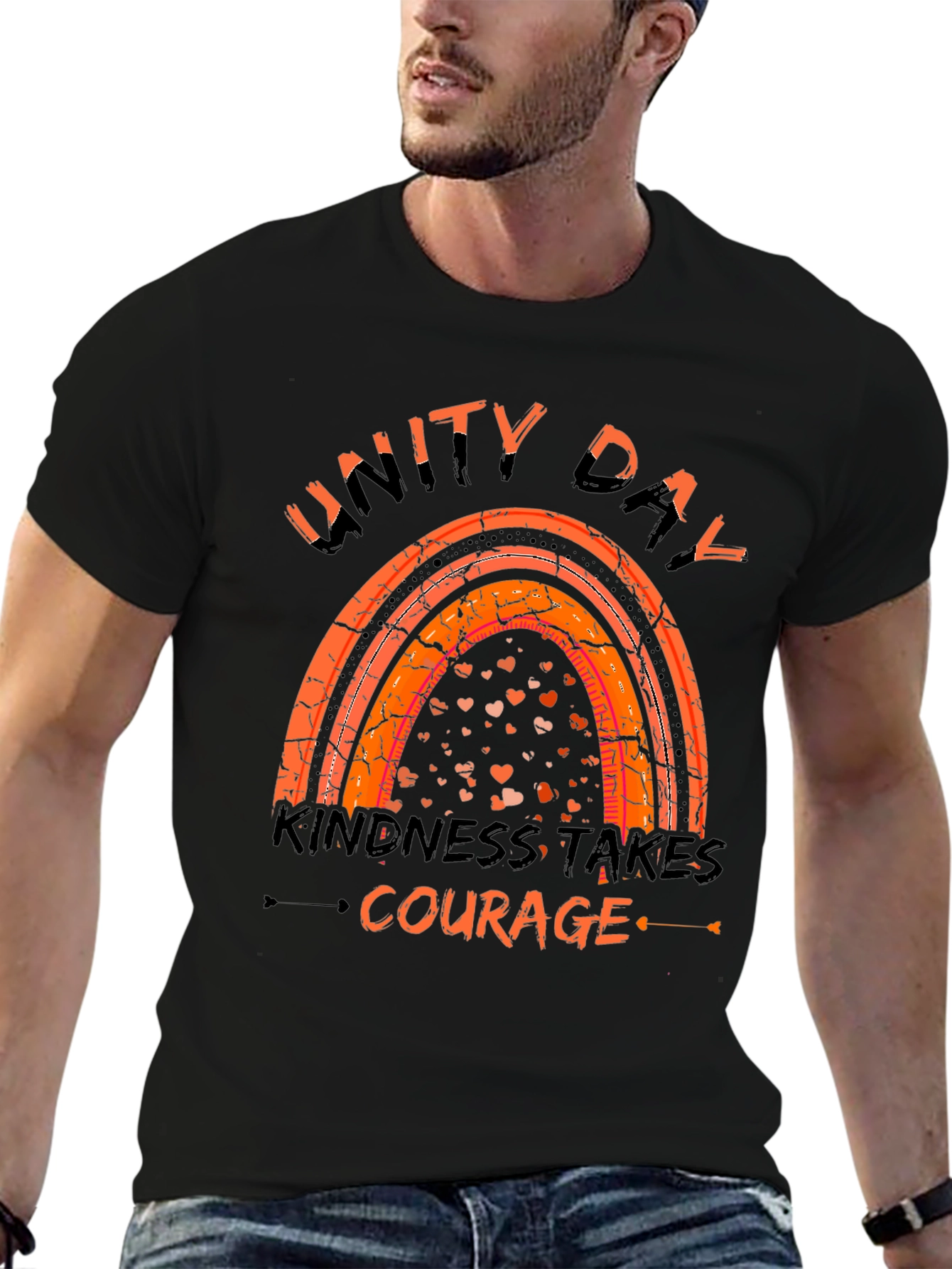Unity Day Kindness Takes Courage Graphic T-Shirt