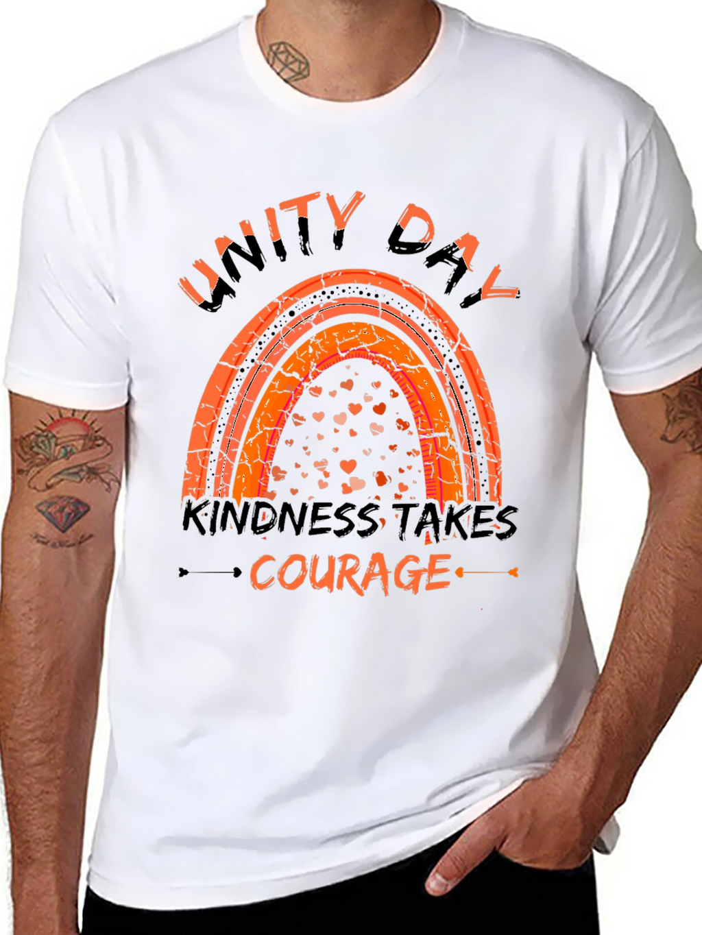 Unity Day Kindness Takes Courage Graphic T-Shirt