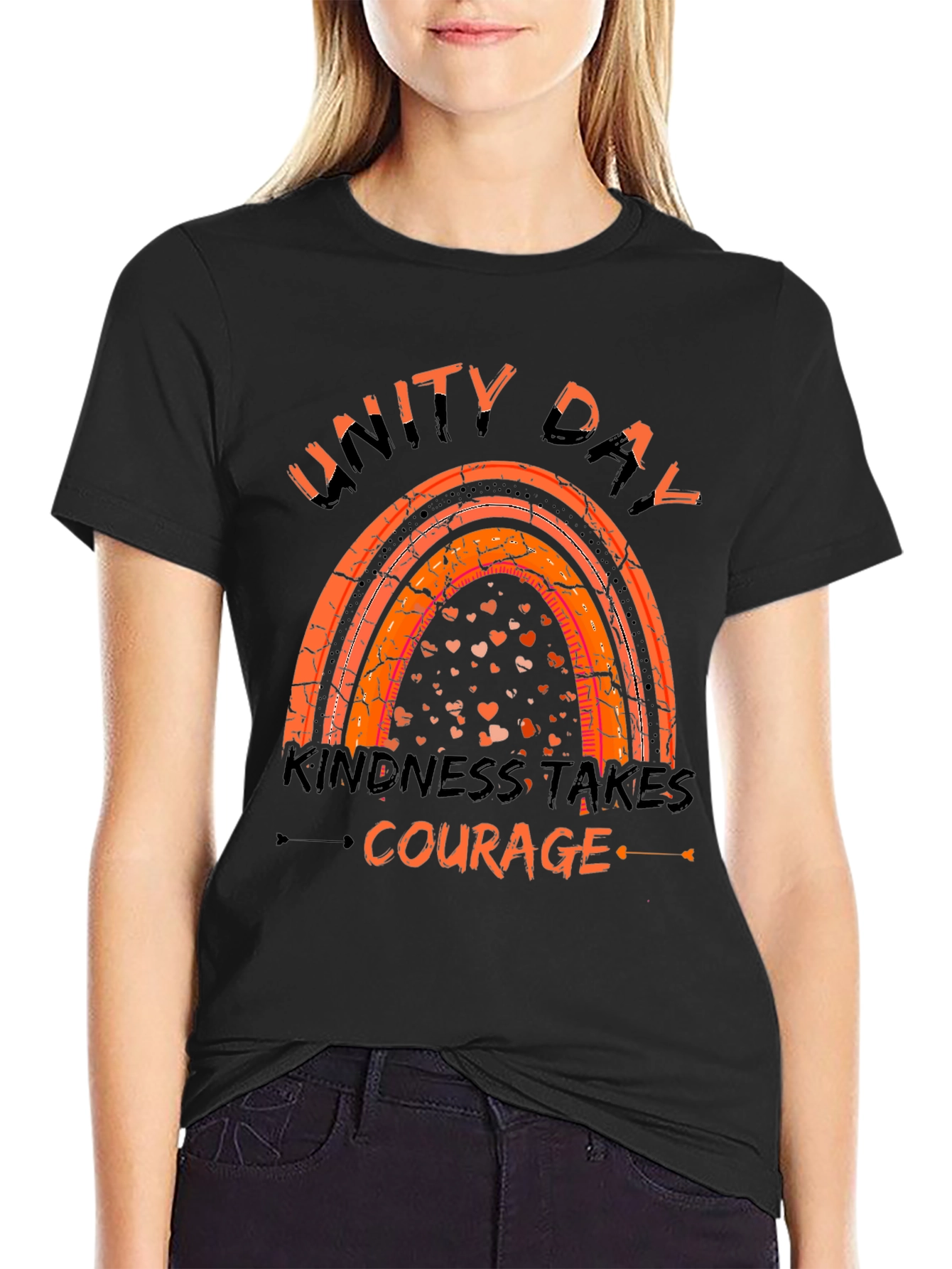 Unity Day Kindness Takes Courage Graphic T-Shirt