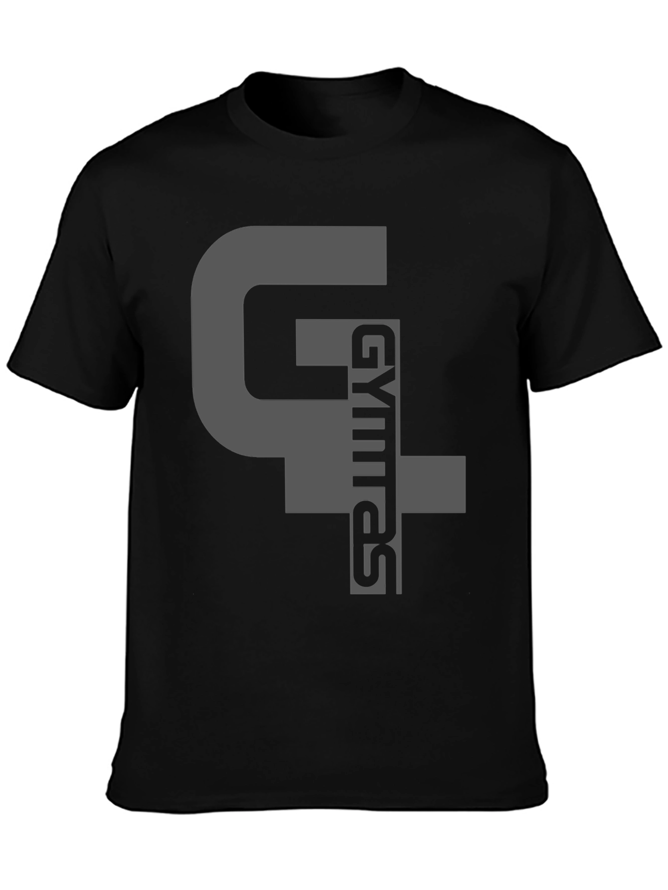 Gymras T-Shirt - Black Cotton Blend Graphic Tee