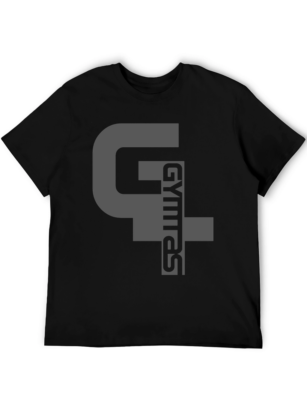 Gymras T-Shirt - Black Cotton Blend Graphic Tee