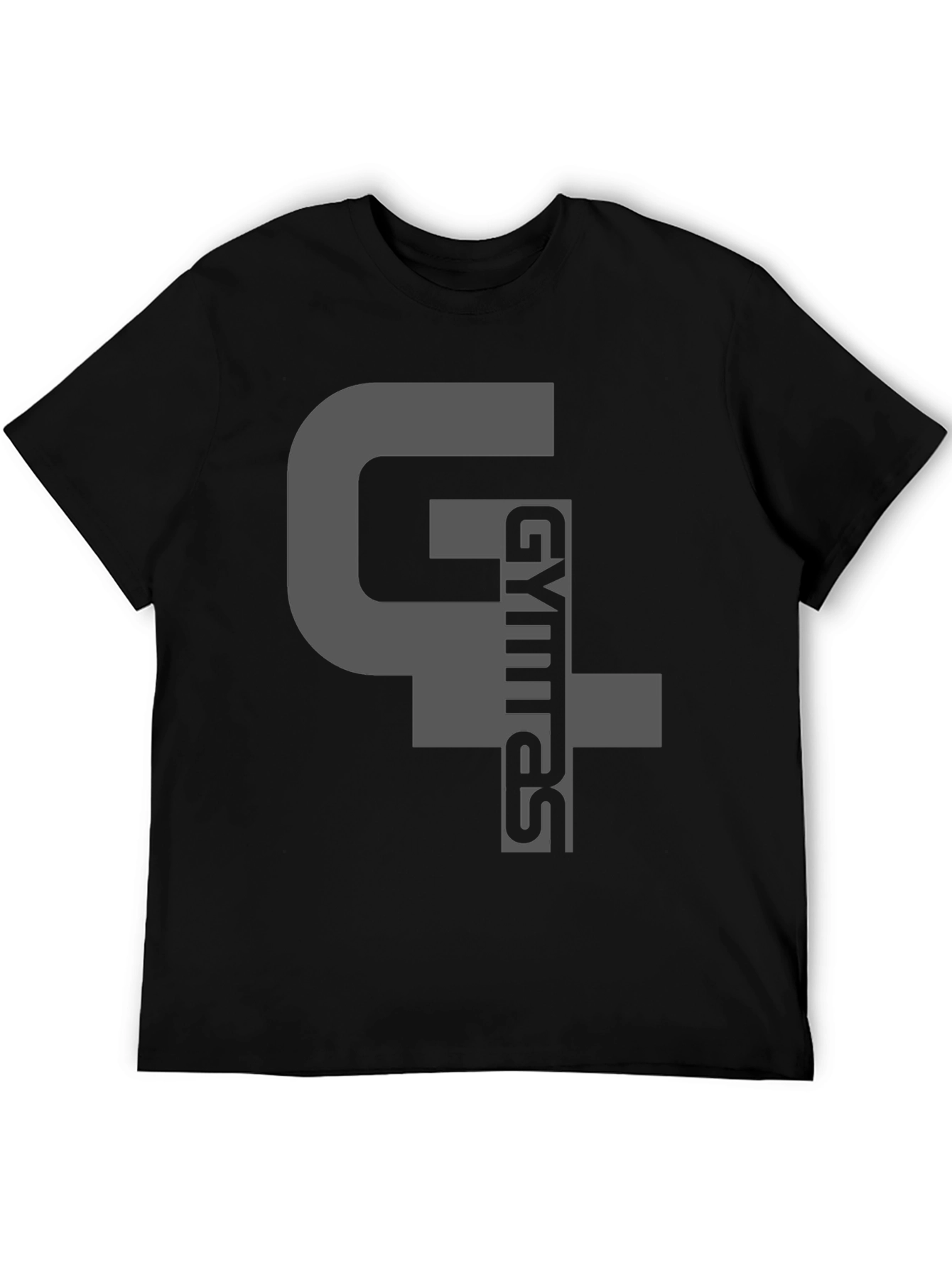 Gymras T-Shirt - Black Cotton Blend Graphic Tee