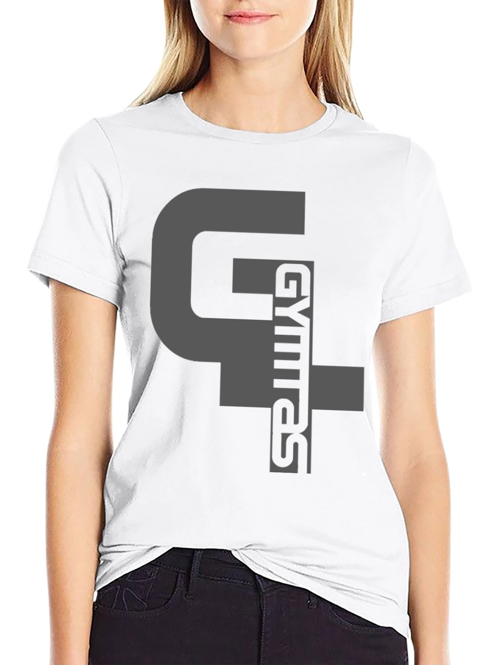 Gymras T-Shirt - Black Cotton Blend Graphic Tee