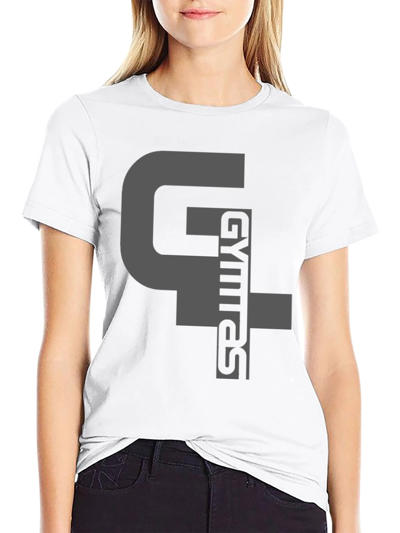 Gymras T-Shirt - Black Cotton Blend Graphic Tee
