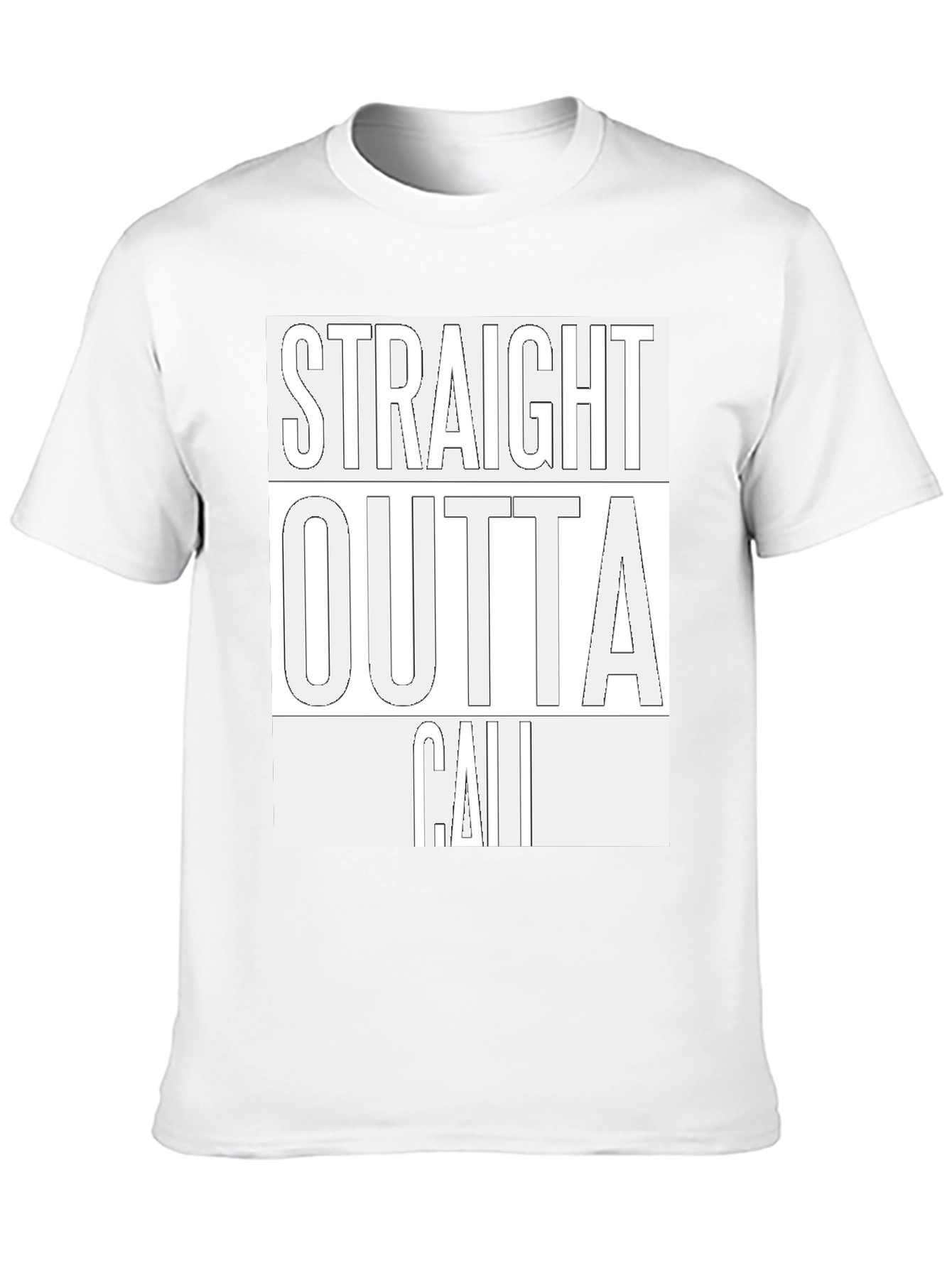 Straight Outta Cali Graphic Tee - Black