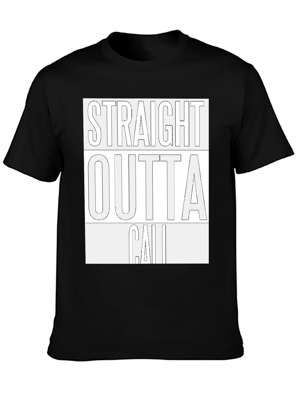 Straight Outta Cali Graphic Tee - Black