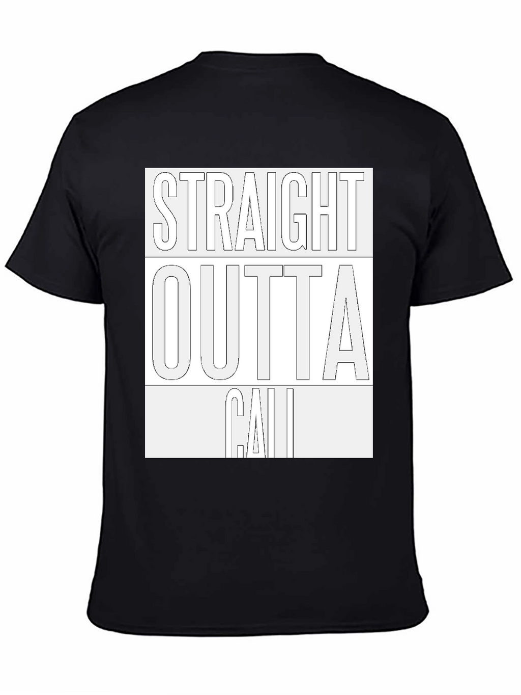 Straight Outta Cali Graphic Tee - Black