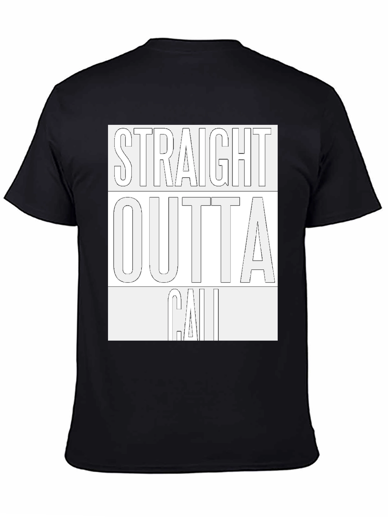 Straight Outta Cali Graphic Tee - Black