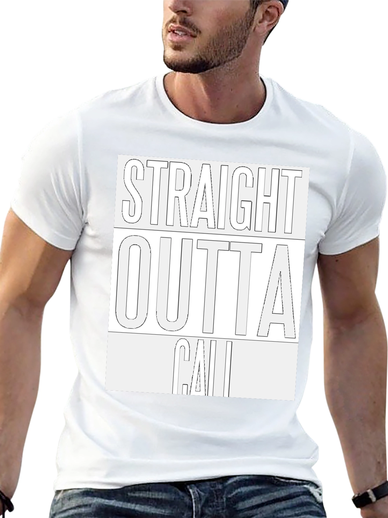 Straight Outta Cali Graphic Tee - Black