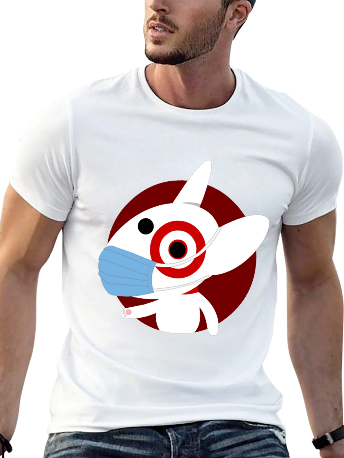 Bullseye Dog Mask T-Shirt - Modern Graphic Tee
