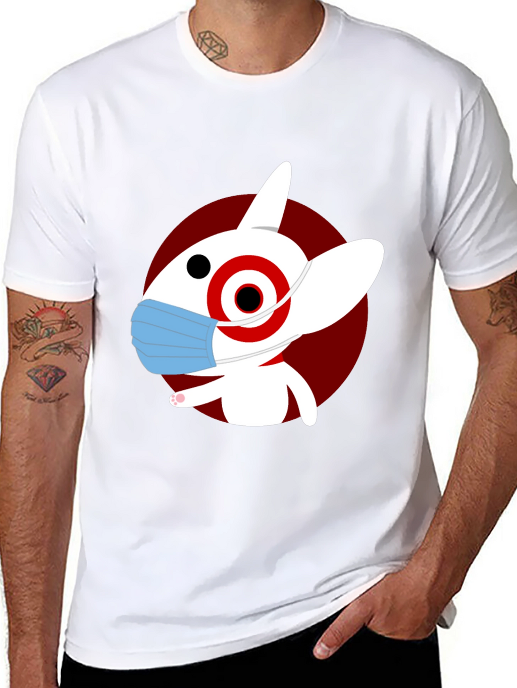Bullseye Dog Mask T-Shirt - Modern Graphic Tee