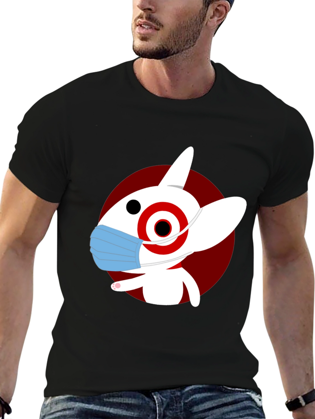 Bullseye Dog Mask T-Shirt - Modern Graphic Tee